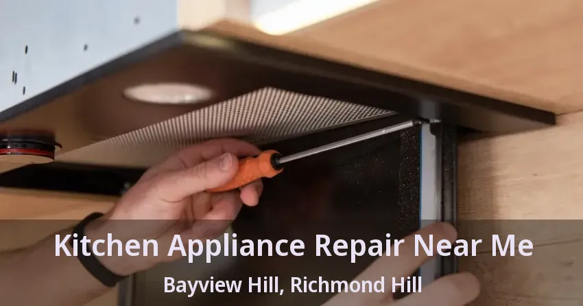 Kitchen Appliance Repair Near Me Bayview Hill, Richmond Hill - ON