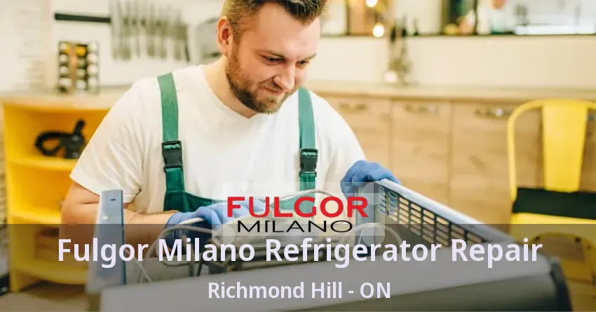 Fulgor Milano Refrigerator Repair Richmond Hill - ON