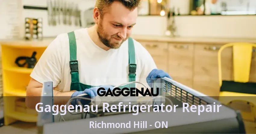 Gaggenau Refrigerator Repair Richmond Hill - ON